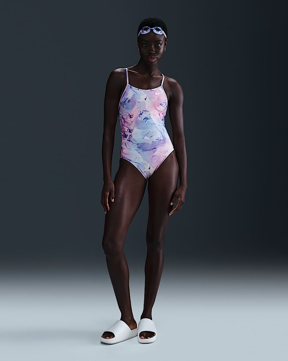 Nike Swim HydraStrong Women's Racerback One-Piece - Rainbow