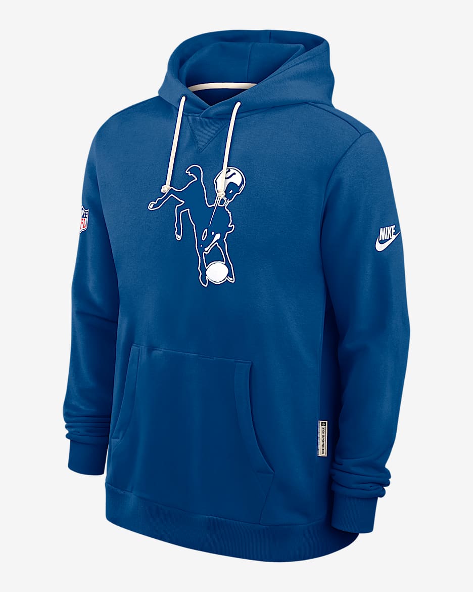 Indianapolis Colts Alt Offensive Set Play Sideline Men's Nike Dri-FIT NFL Pullover Hoodie - Blue