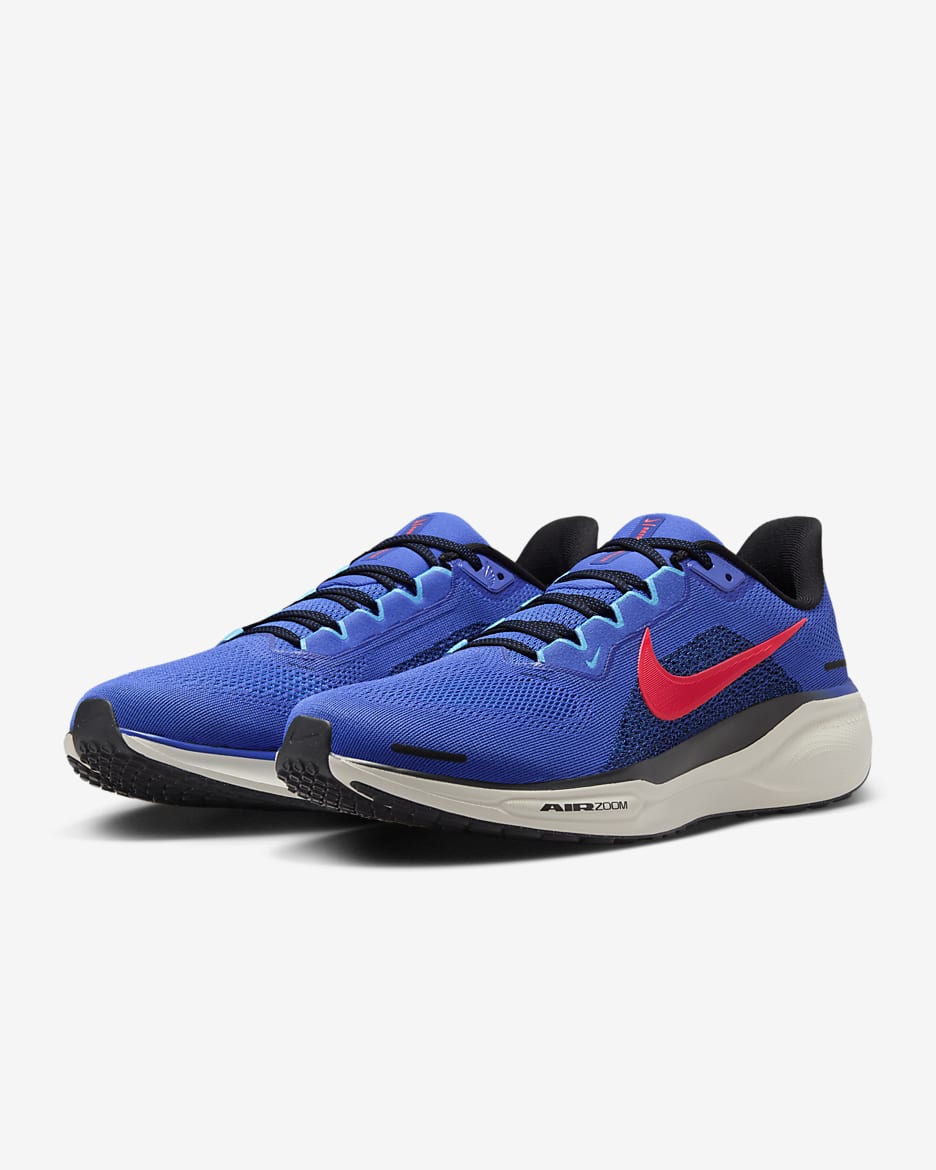 Nike Pegasus 41-løbesko til vej til mænd - Astronomy Blue/sort/Baltic Blue/Hot Punch