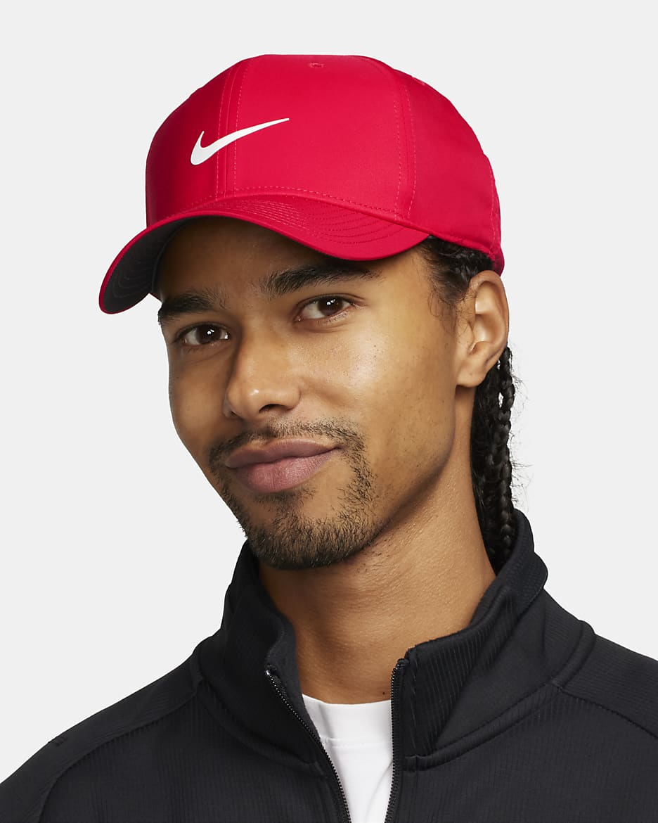 Nike Dri-FIT Rise Structured Snapback Cap - University Red/Anthracite/White