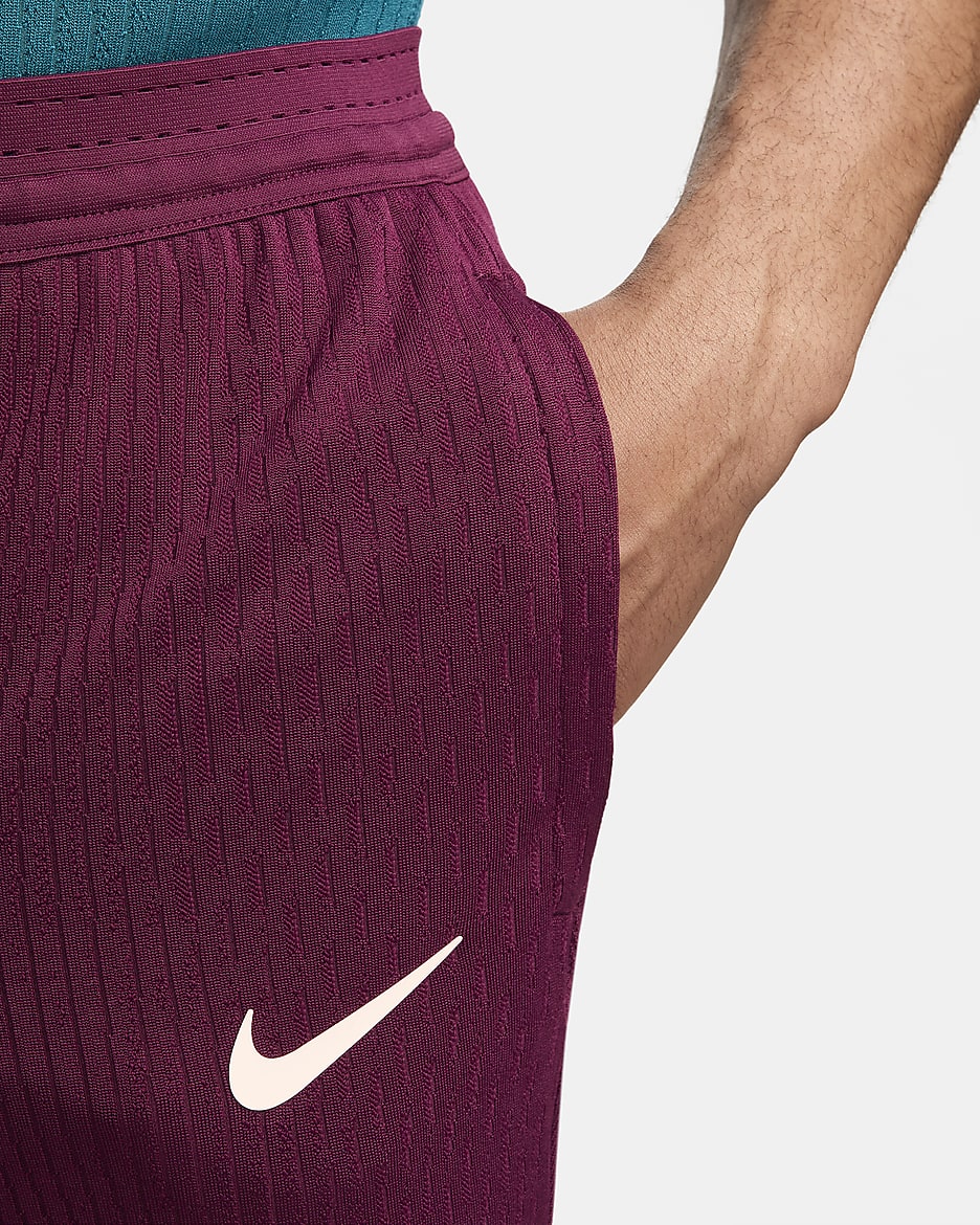 Paris Saint-Germain Strike Elite Men's Nike Dri-FIT ADV Football Knit Pants - Bordeaux/Geode Teal/Guava Ice