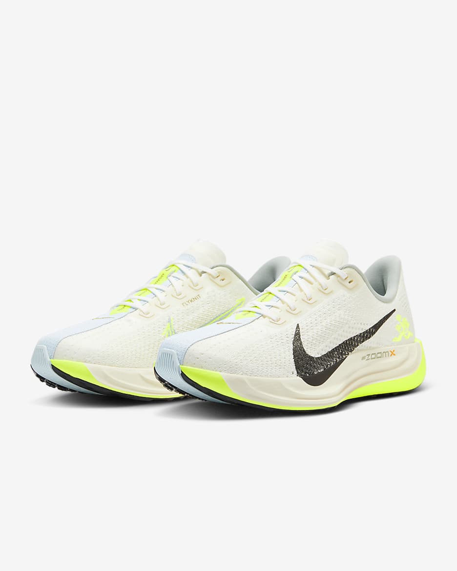 Nike Pegasus Plus Men's Road Running Shoes - Sail/Pale Ivory/Volt/Black