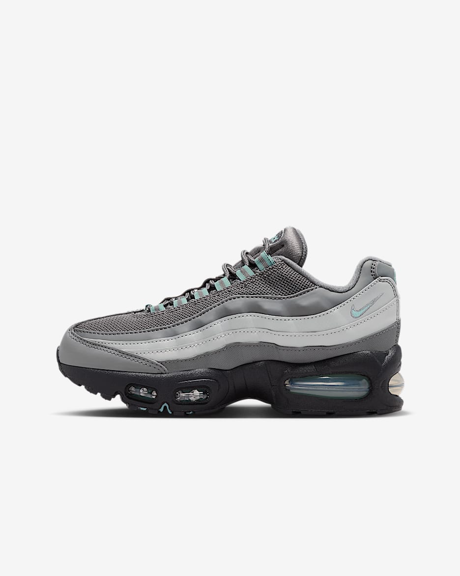 Nike Air Max 95 Older Kids' Shoes - Smoke Grey/Smoke Grey/Light Smoke Grey/Cannon