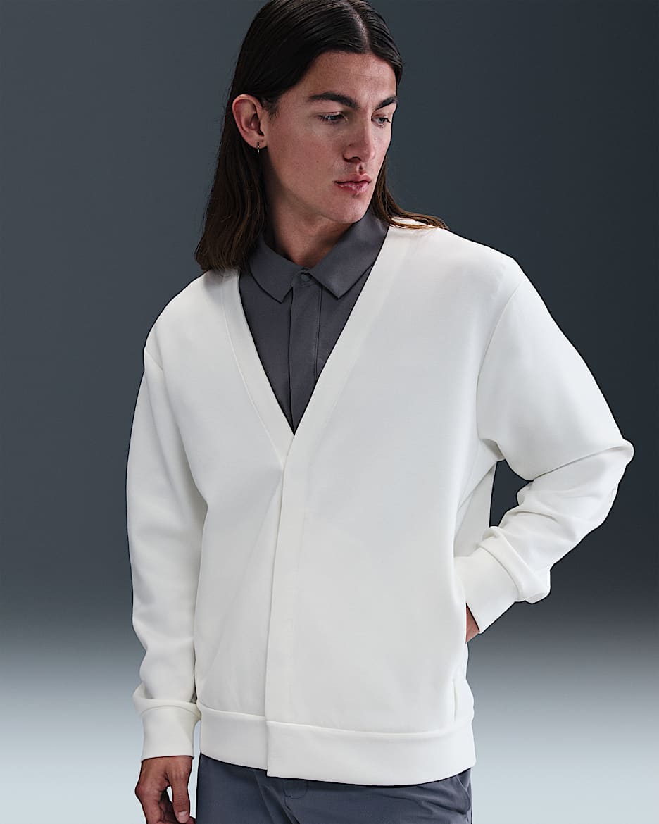 Cardigan para hombre Nike 24.7 ImpossiblySoft - Vela/Hueso claro