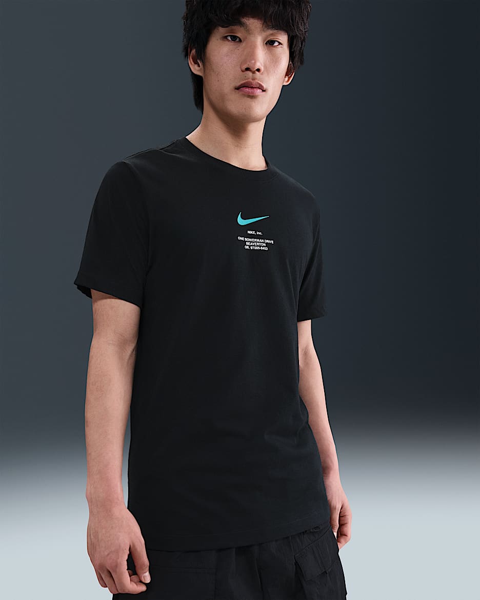 ナイキ スポーツウェア アスレチックス メンズ Tシャツ - ブラック/ダスティーカクタス