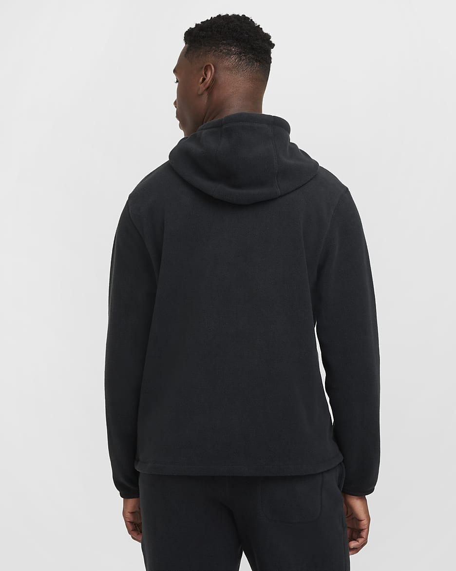 Nike Club Men's Winterized Pullover Hoodie - Black/White