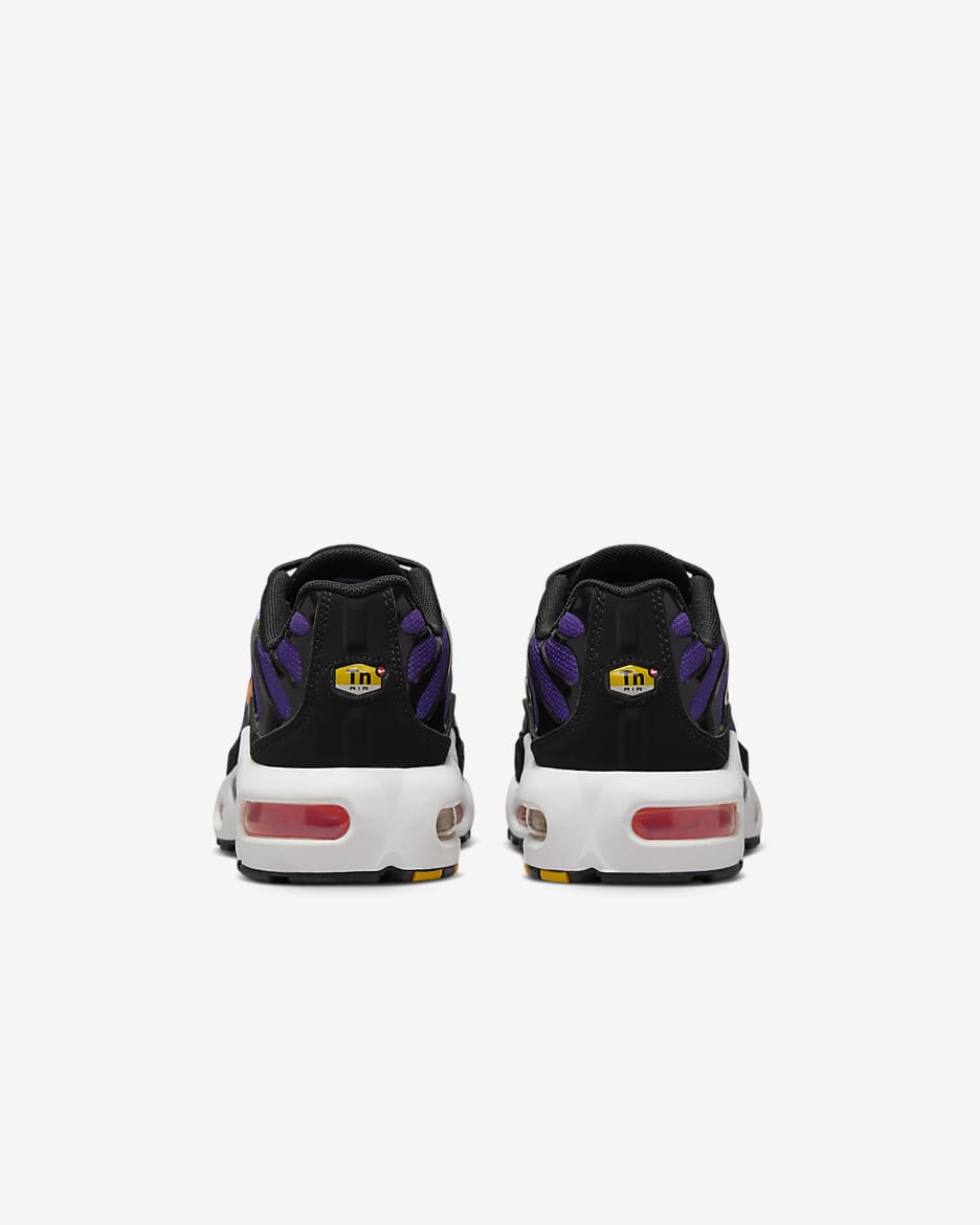 Buty dla dużych dzieci Nike Air Max Plus - Czerń/Voltage Purple/Purple Agate/Total Orange