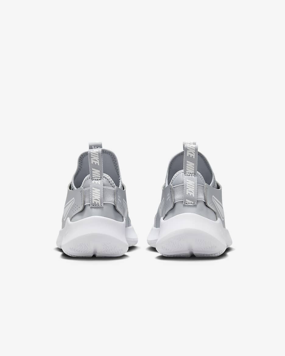 Nike Flex Runner 3-løbesko til vej til større børn - Wolf Grey/hvid