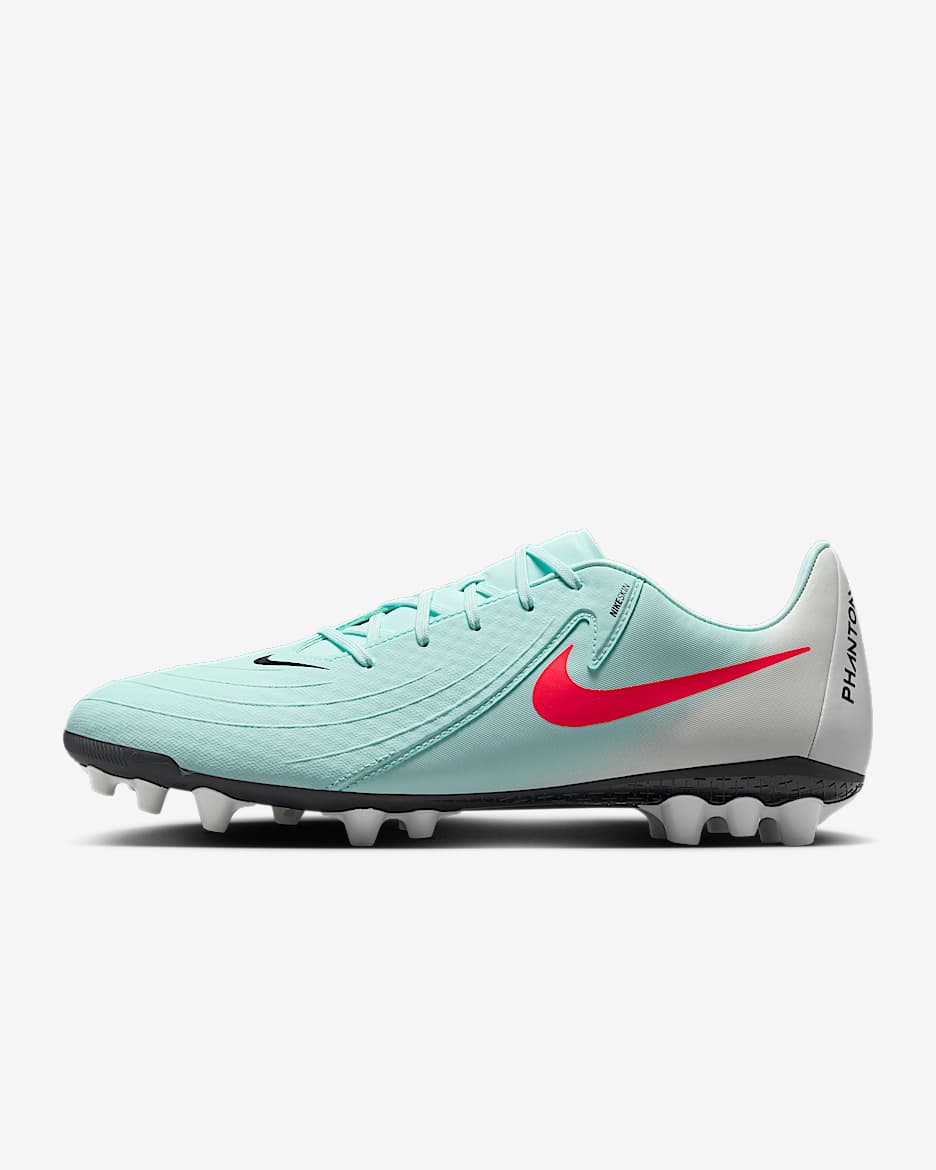 Nike Phantom GX 2 Academy AG Low-Top Football Boot - Mint/Off-Noir/Atomic Red