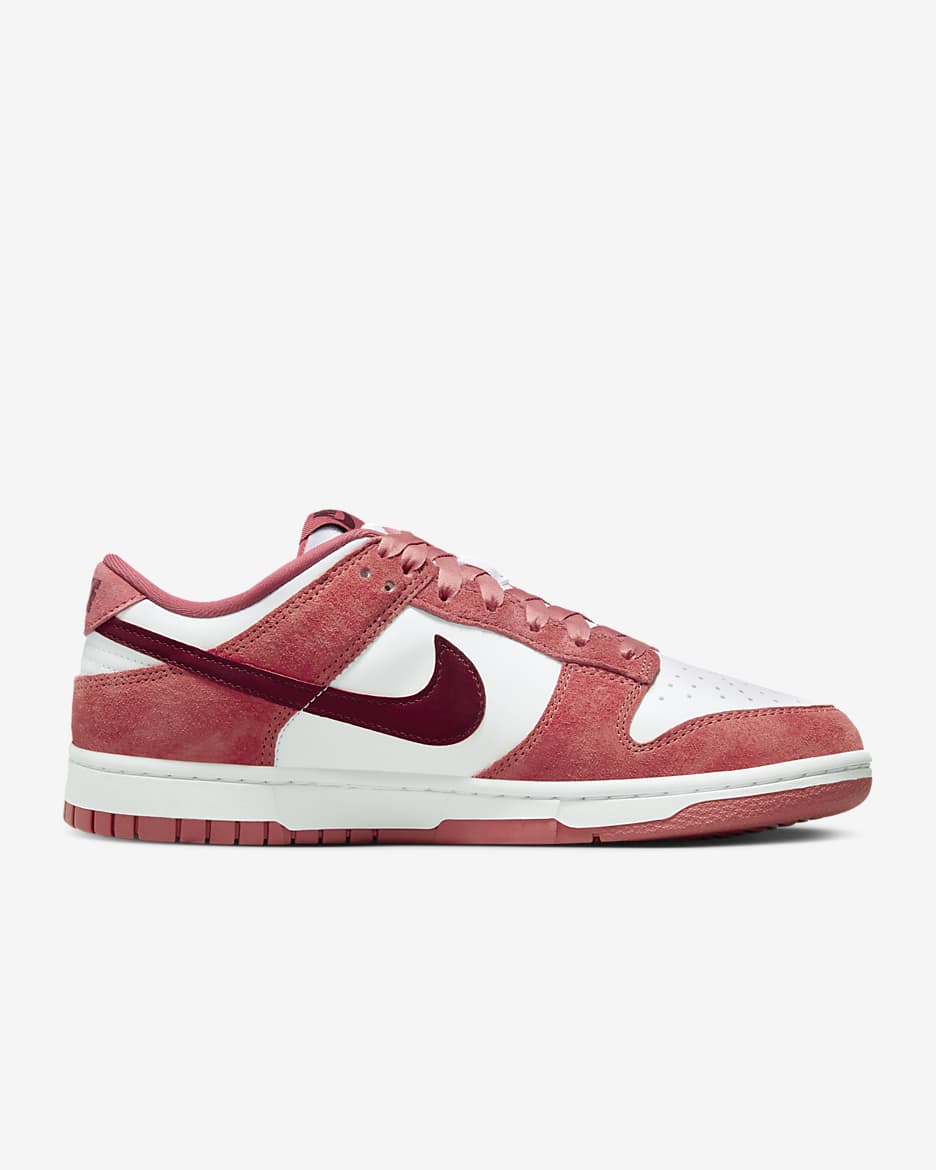 Nike Dunk Low Damesschoenen - Wit/Adobe/Dragon Red/Team Red