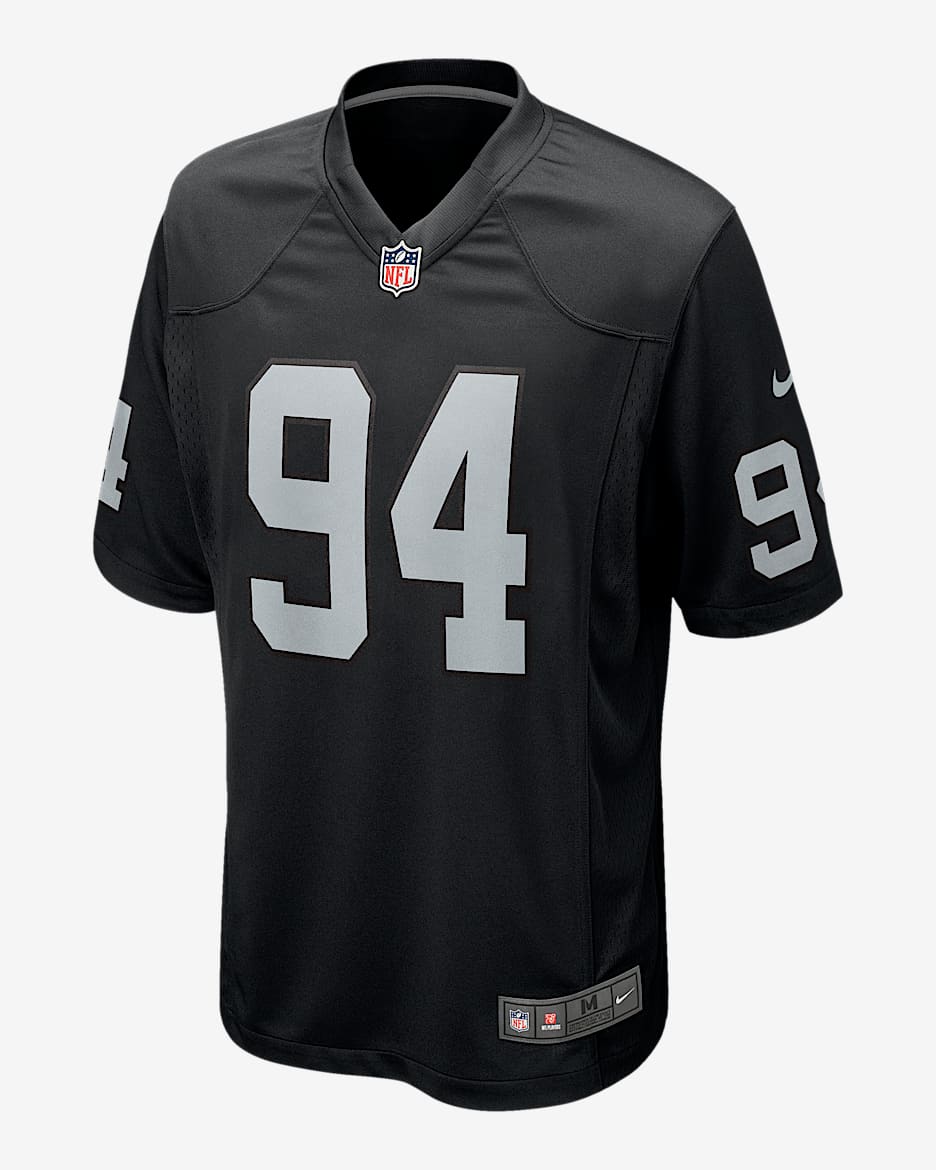 Christian Wilkins Las Vegas Raiders Men's Nike NFL Game Jersey - Black