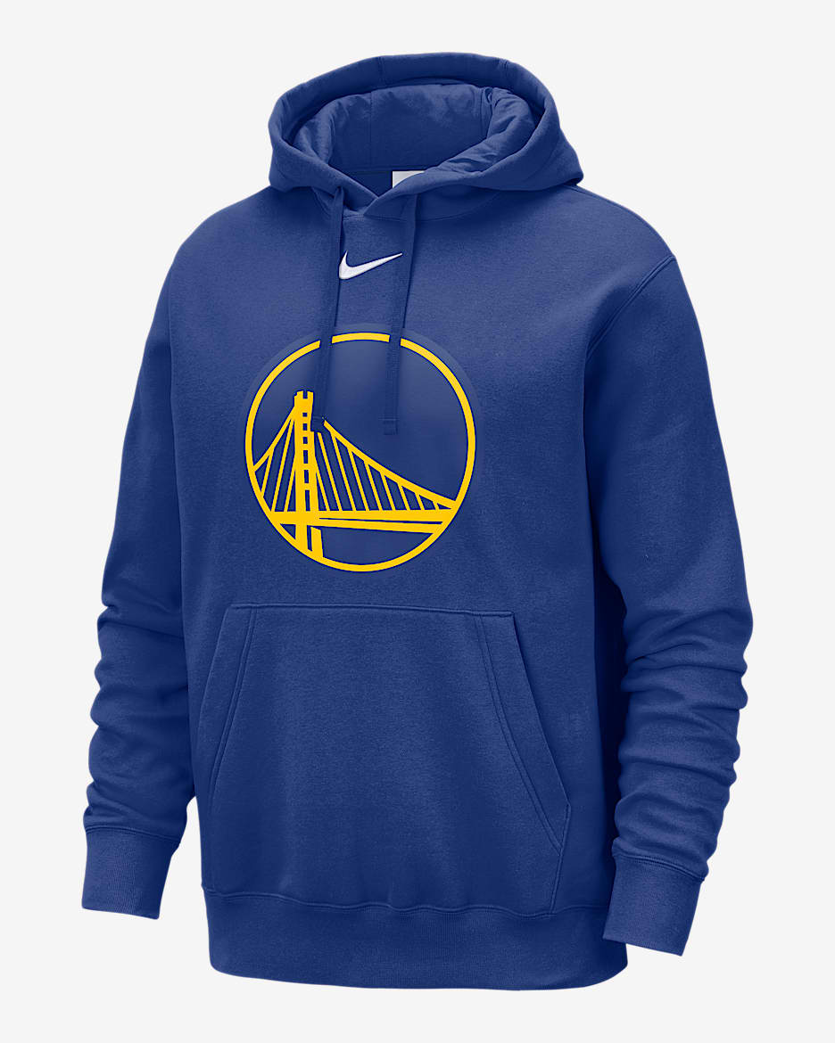 Golden State Warriors Club Men's Nike NBA Pullover Hoodie - Rush Blue