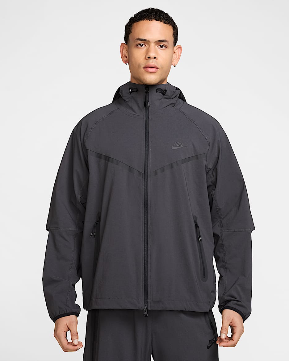Nike Tech Men's Woven Full-Zip Windrunner Jacket - Anthracite