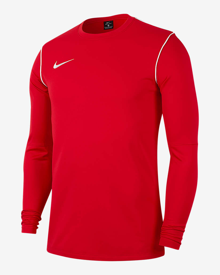 ナイキ Dri-FIT メンズ ロングスリーブ サッカートップ - ユニバーシティレッド/ホワイト/ホワイト