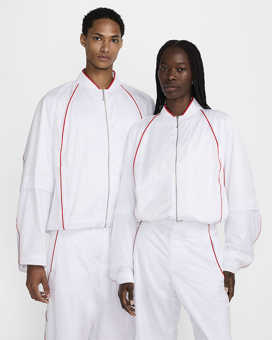 Nike x Jacquemus Chaqueta deportiva - Blanco/University Red