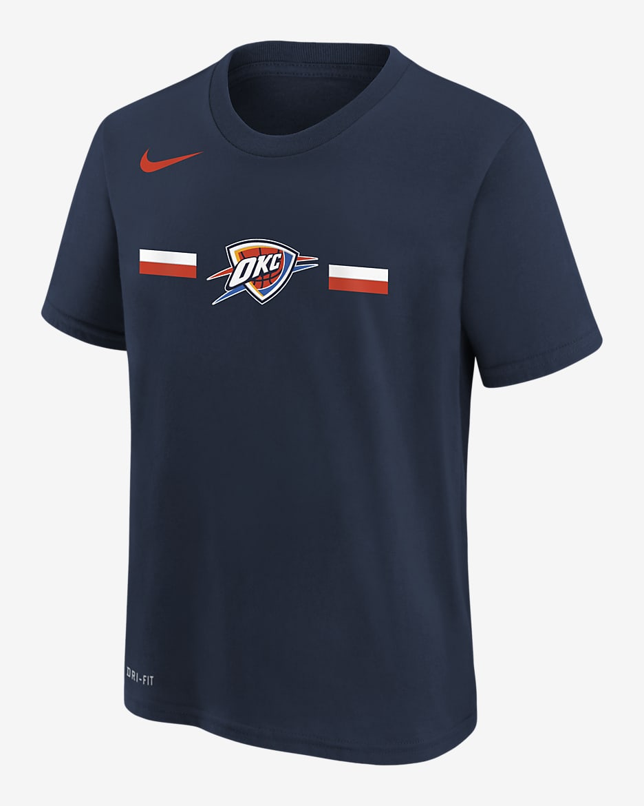 Oklahoma City Thunder Big Kids' Nike NBA T-Shirt - College Navy