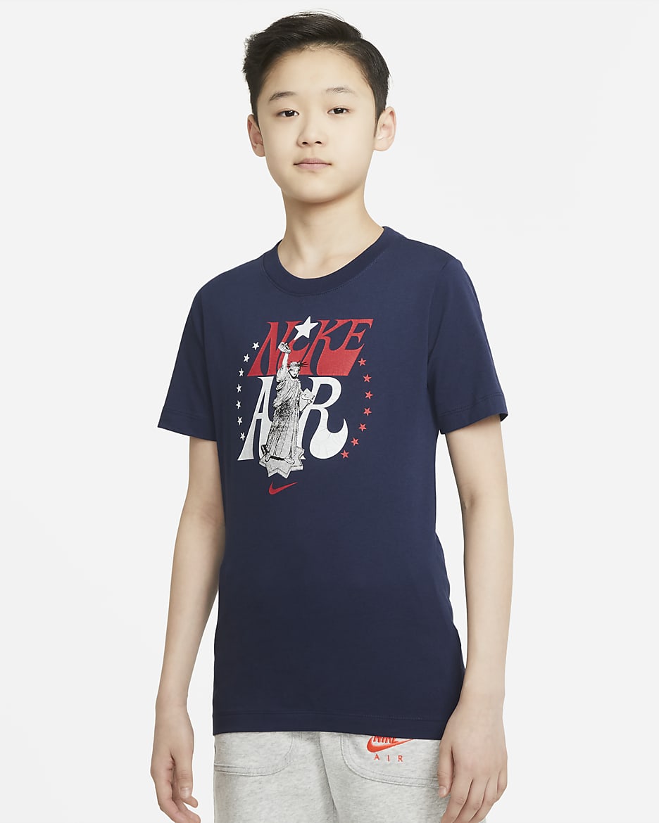 Nike Sportswear Big Kids' (Boys') T-Shirt - Midnight Navy