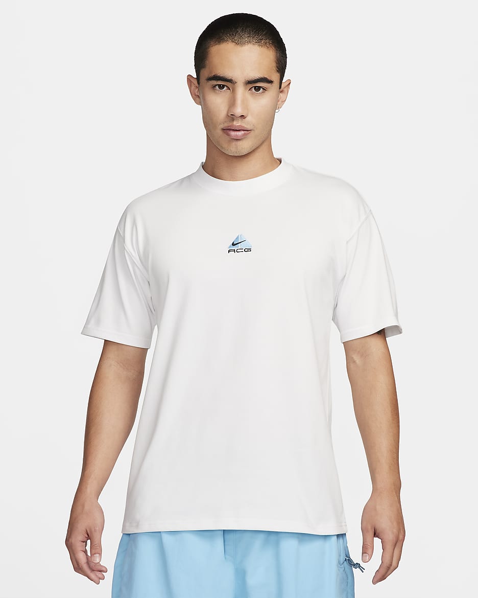 ナイキ ACG メンズ Tシャツ - サミットホワイト/アクエリアスブルー