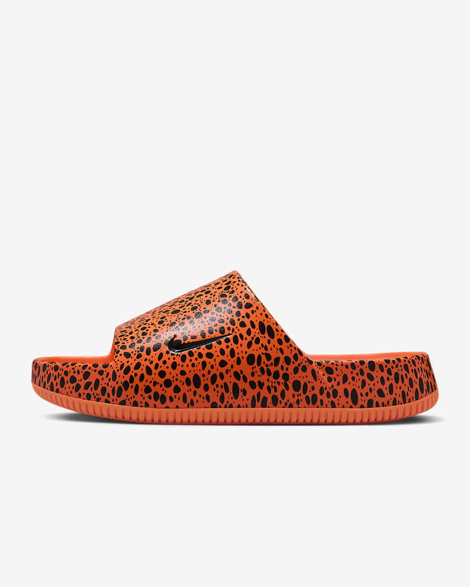 Nike Calm Electric Men's Slides - Total Orange/Total Orange/Dark Obsidian