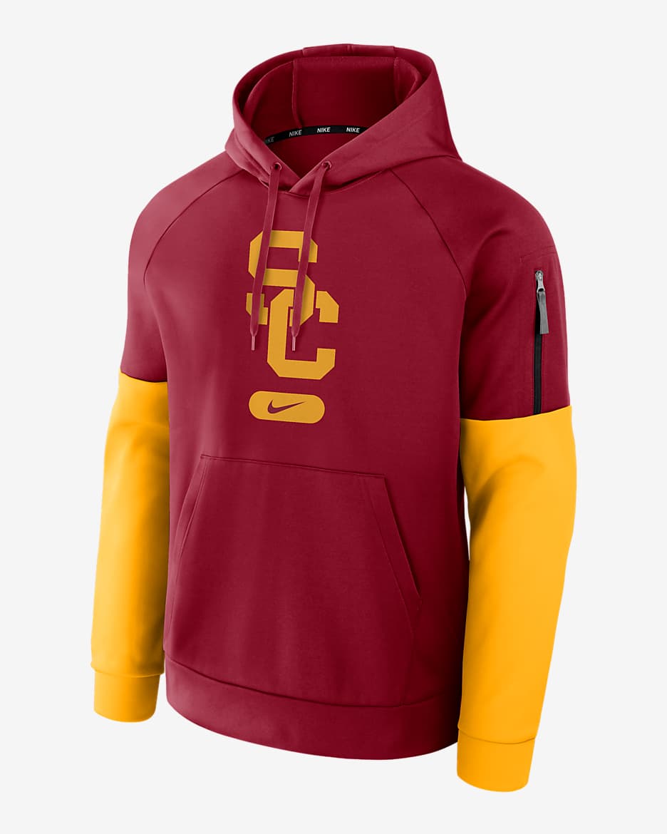 USC Trojans Fitness Men’s Nike Therma College Pullover Hoodie - Team Crimson