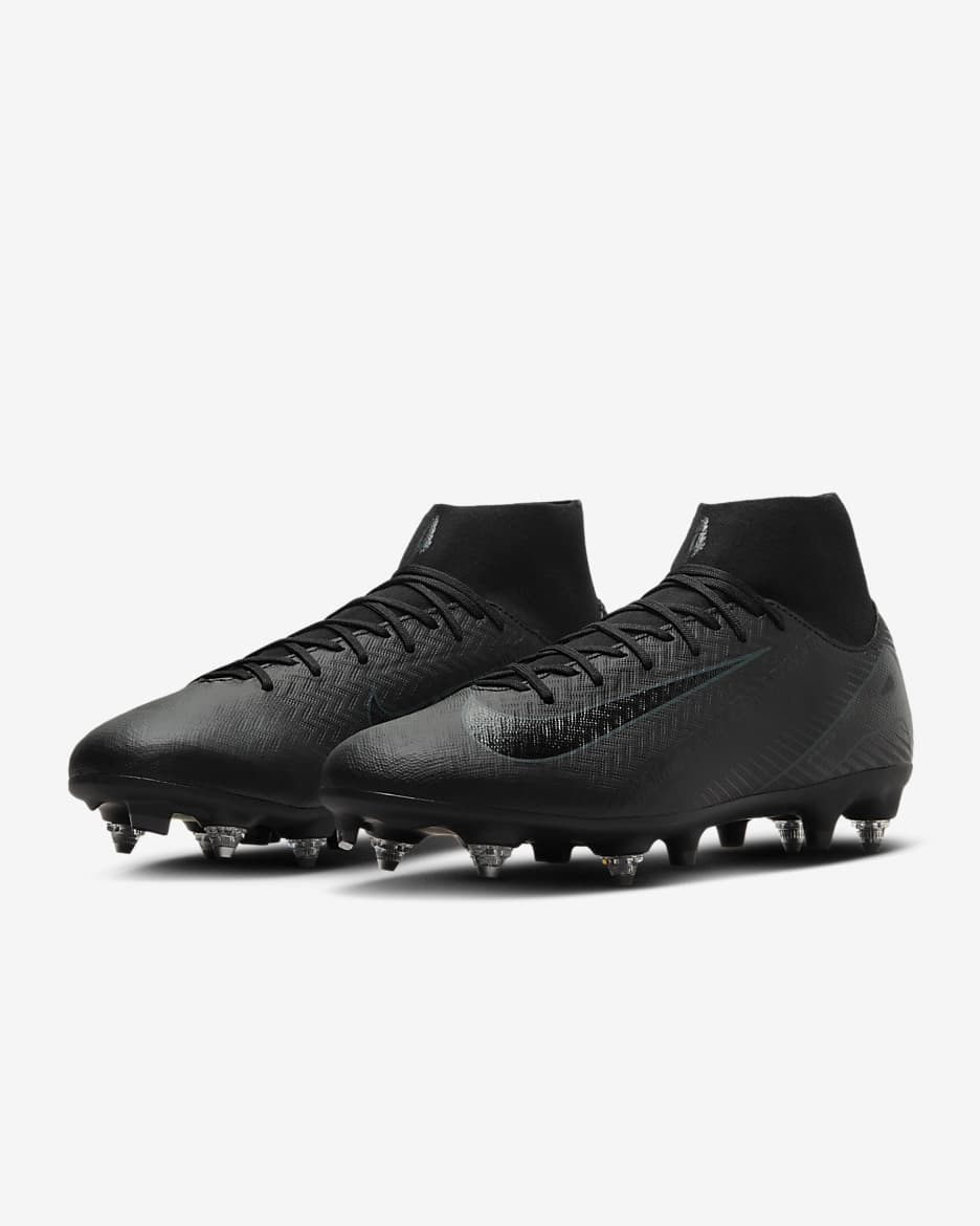 Ποδοσφαιρικά παπούτσια ψηλού προφίλ SG-Pro Nike Mercurial Superfly 10 Academy - Μαύρο/Deep Jungle/Μαύρο