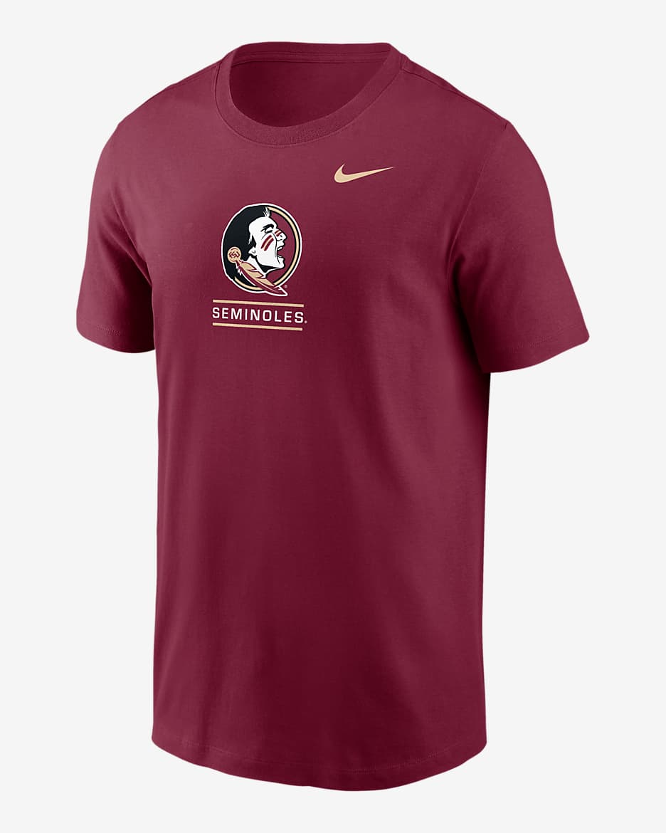 Playera universitaria Nike para hombre Florida State Seminoles - Castaña team