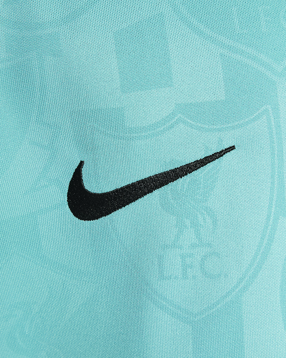 Liverpool FC Academy Pro Big Kids' Nike Dri-FIT Soccer Pre-Match Short-Sleeve Top - Washed Teal/Night Forest/Night Forest