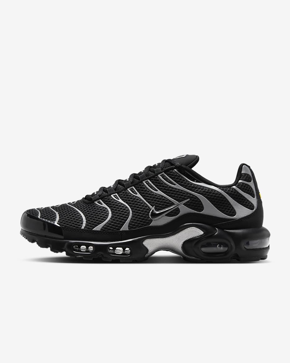 Ανδρικά παπούτσια Nike Air Max Plus Premium - Μαύρο/Metallic Silver/Μαύρο