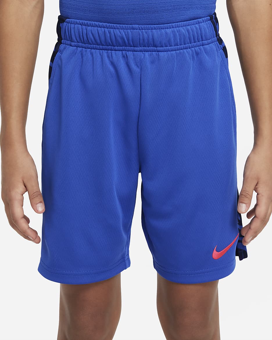 Nike Dri-FIT Big Kids' (Boys') Training Shorts - Game Royal/Siren Red