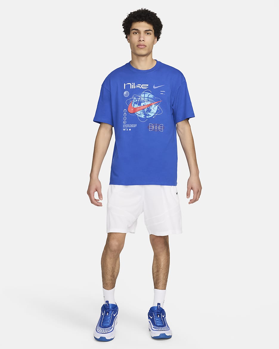 Ανδρικό T-Shirt μπάσκετ Max90 Nike - Game Royal