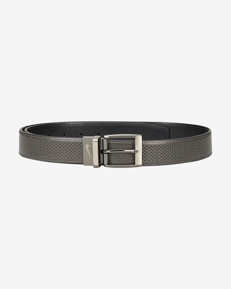 Nike Tour Men's Golf Perforated Reversible Belt - Grey