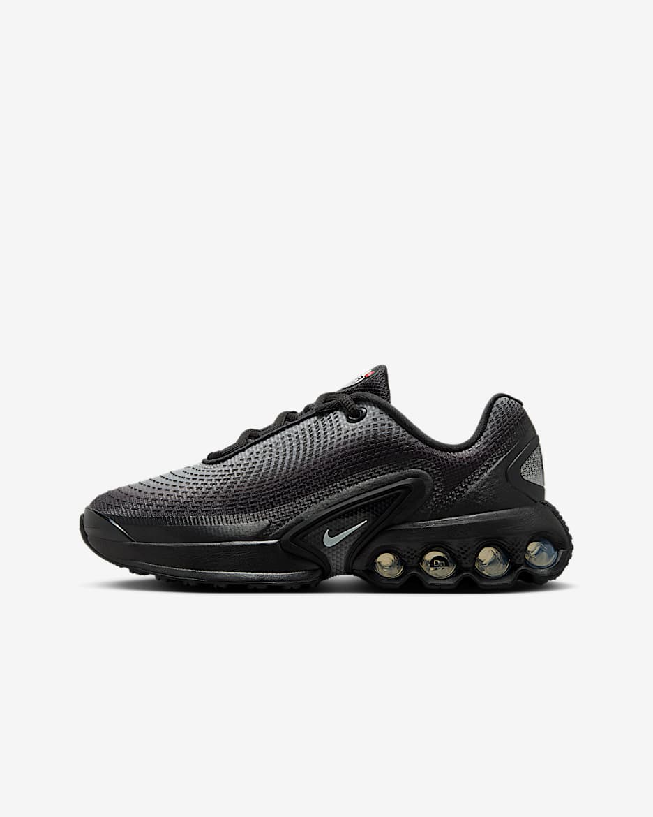 Nike Air Max Dn Schuh (ältere Kinder) - Schwarz/Metallic Silver/Anthracite/Light Smoke Grey