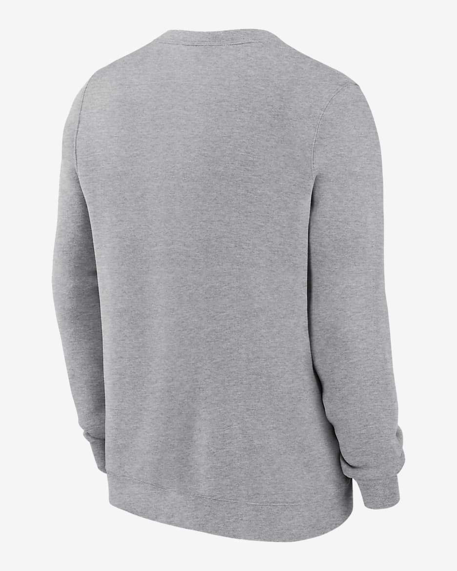 Sudadera de cuello redondo sin cierre Nike de la NFL para hombre Dallas Cowboys Club - Gris jaspeado