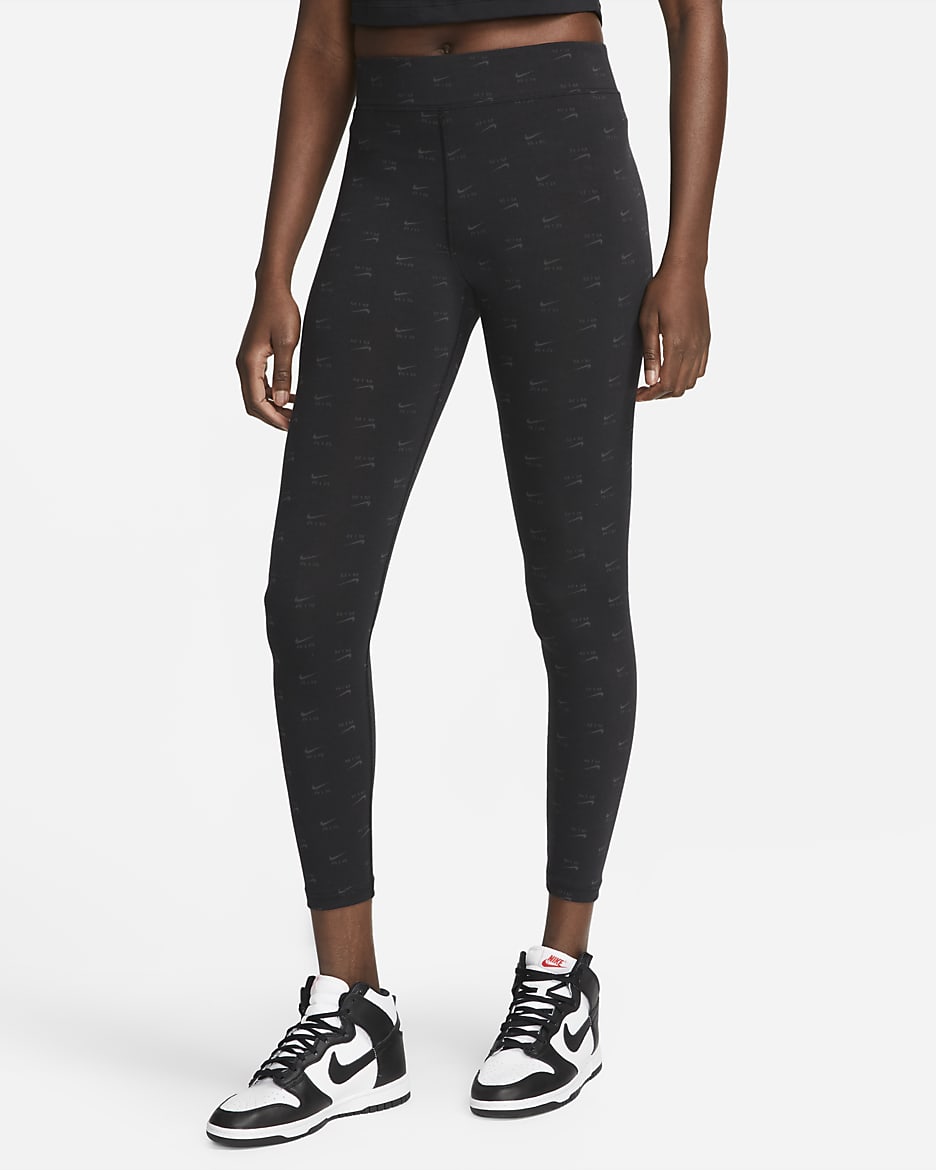 Nike Air Women's High-Waisted Leggings - Black/White