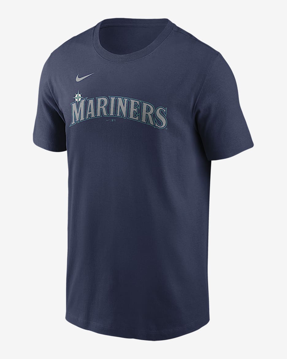 Cal Raleigh Seattle Mariners Fuse Men's Nike MLB T-Shirt - Navy