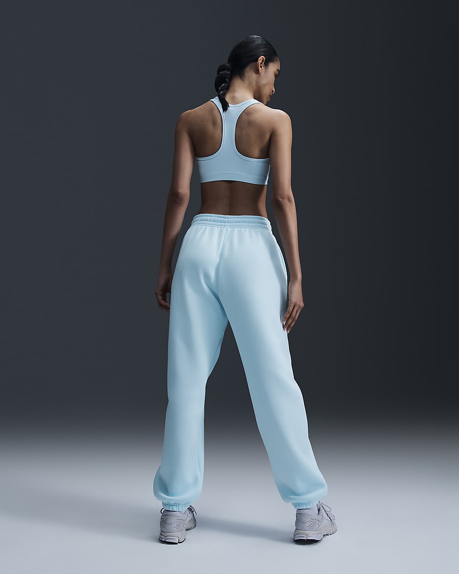 Nike Sportswear Phoenix Fleece Women's High-Waisted Oversized Tracksuit Bottoms - Glacier Blue/Sail