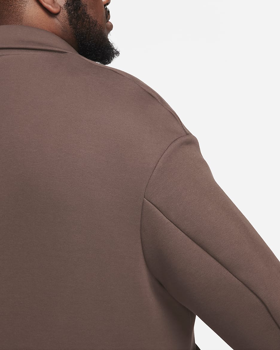 Gabardina de corte folgado Nike Sportswear Tech Fleece Reimagined para homem - Castanho Baroque