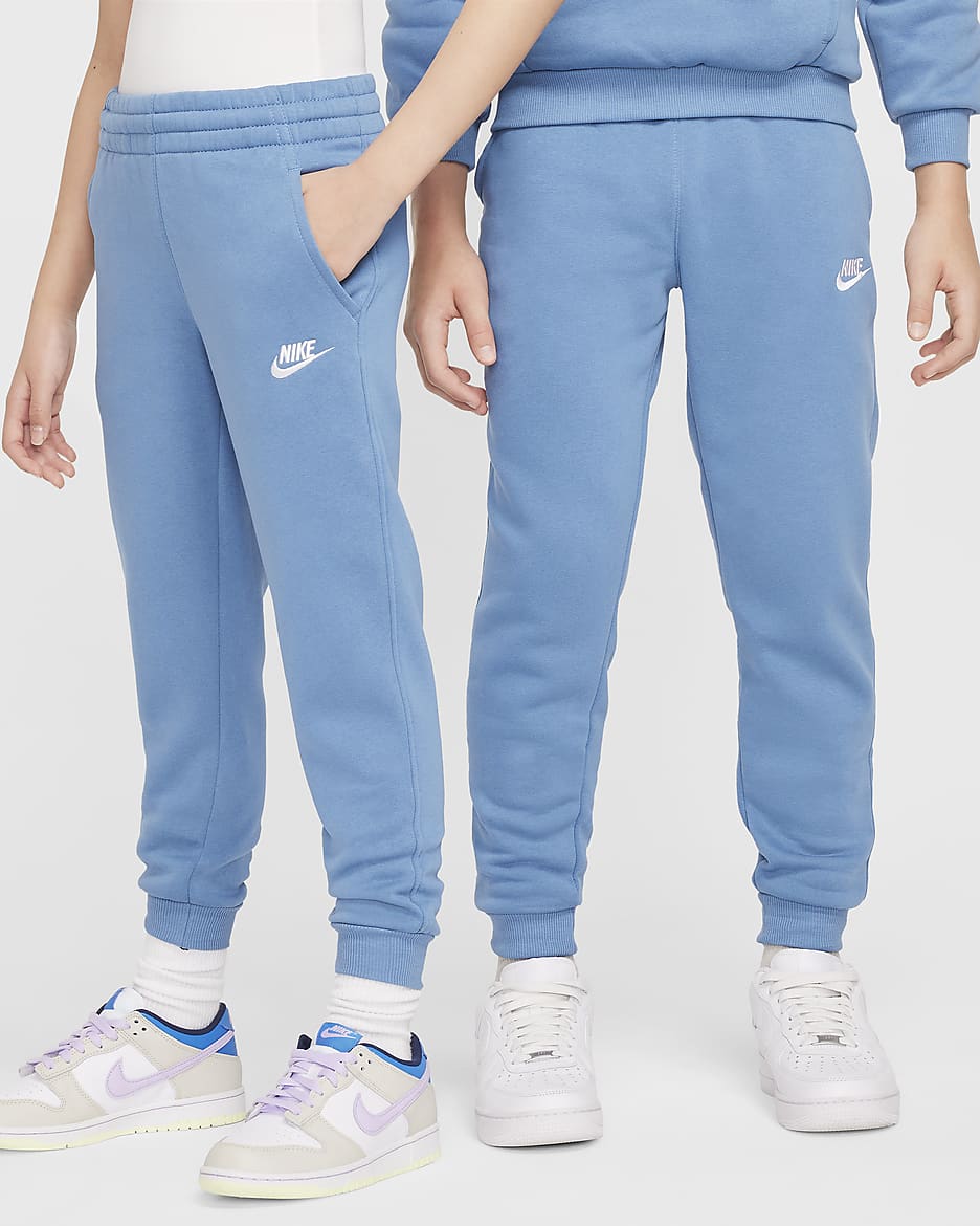 Nike Sportswear Club Fleece Older Kids' Joggers - Aegean Storm/White