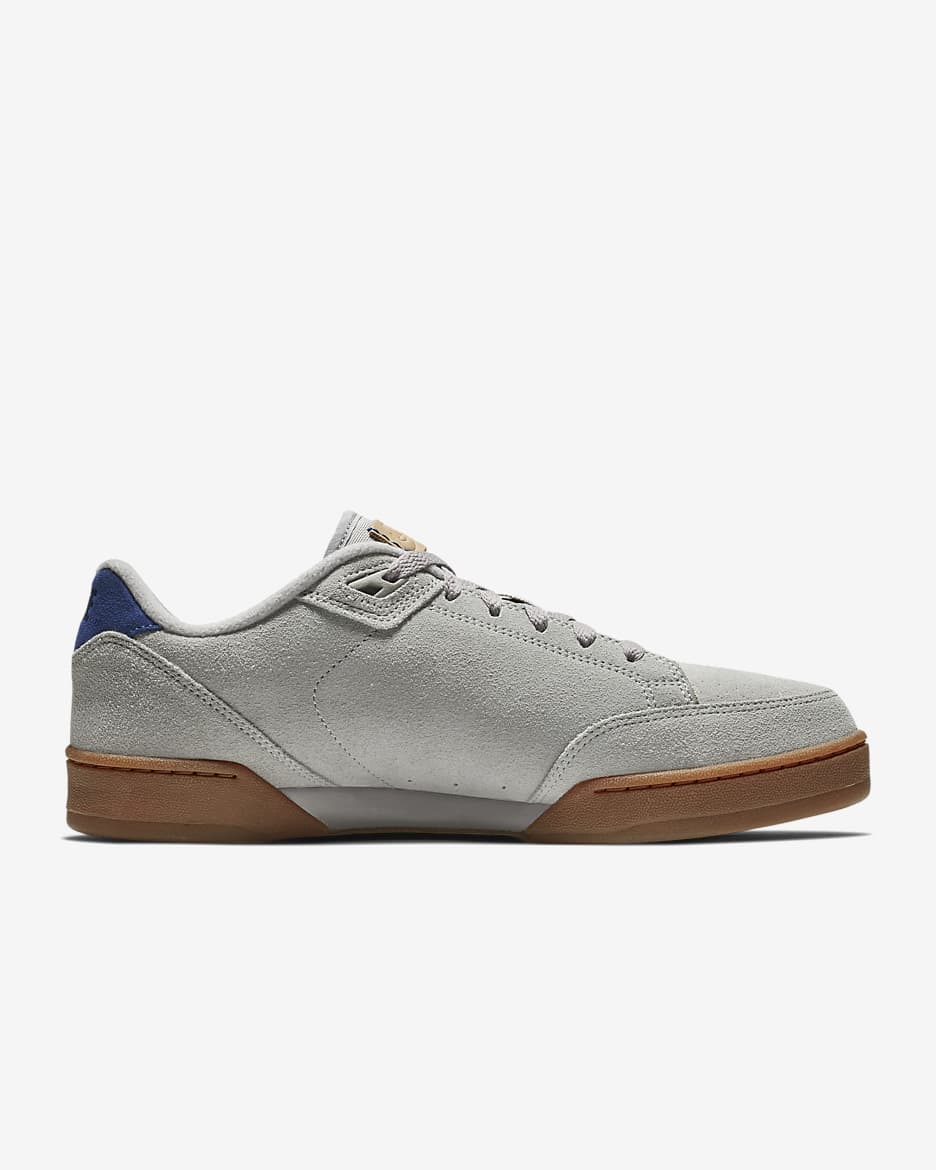 Nike Grandstand 2 Men's Shoes - Atmosphere Grey/Gum Medium Brown/Vachetta Tan/Deep Royal Blue