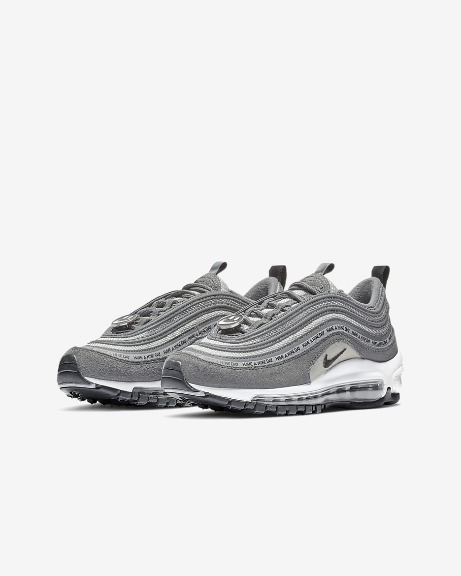 Nike Air Max 97 SE sko til store barn - Dark Grey/Wolf Grey/Hvit/Svart