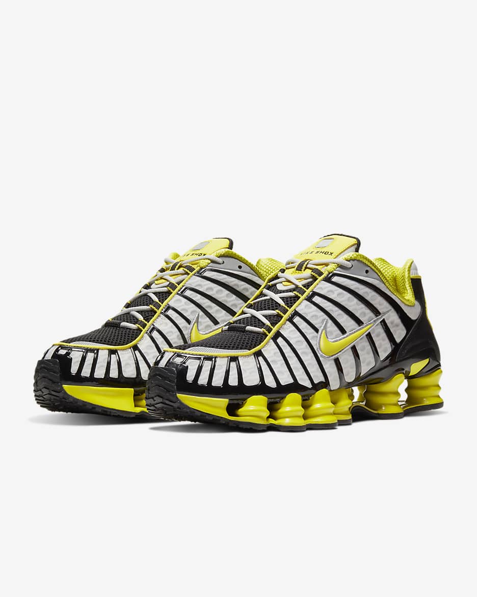 Nike Shox TL Men's Shoes - Platinum Tint/Flat Silver/Black/Dynamic Yellow