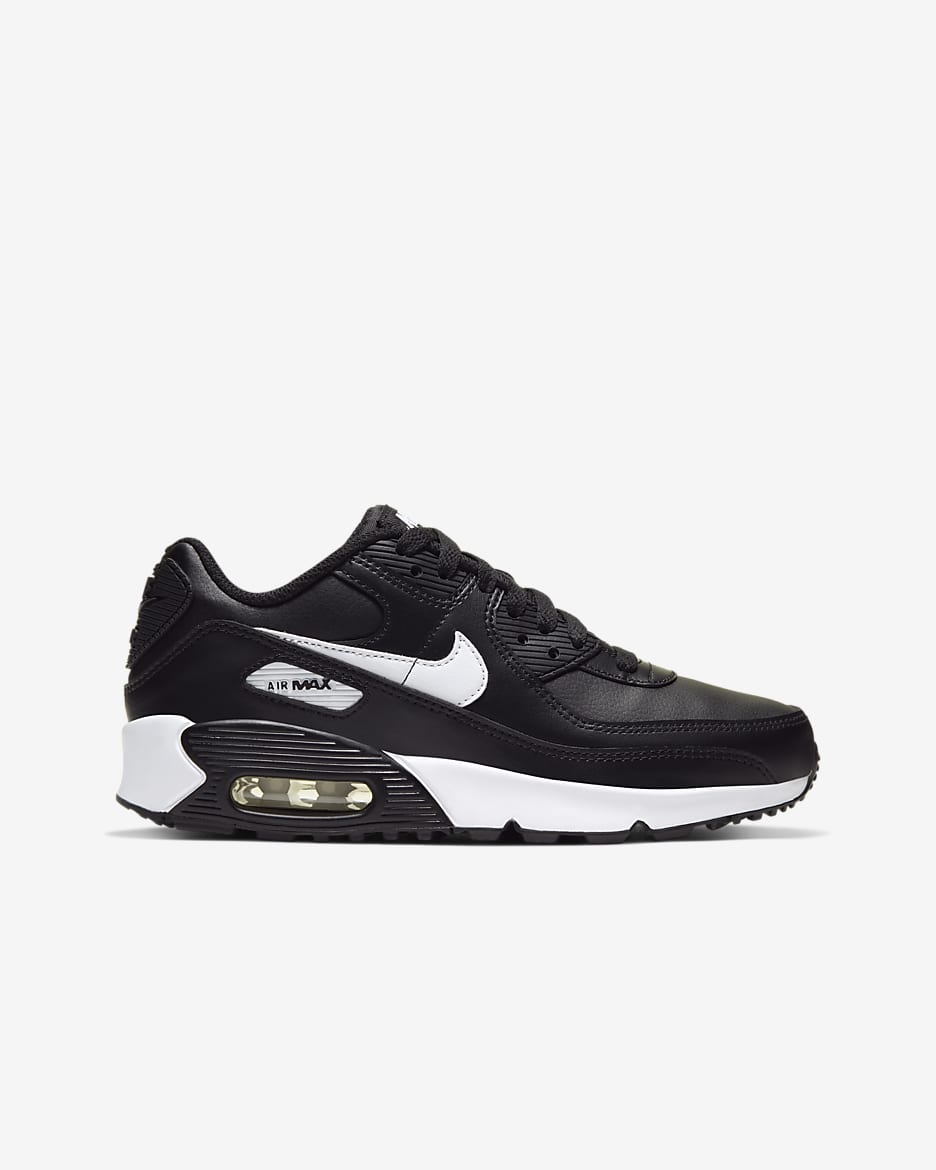 Nike Air Max 90 LTR Big Kids’ Shoes - Black/Black/White