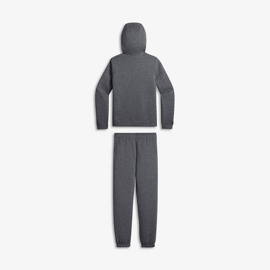 Nike Sportswear tracksuit til store barn (gutt) - Carbon Heather/Svart/Hvit