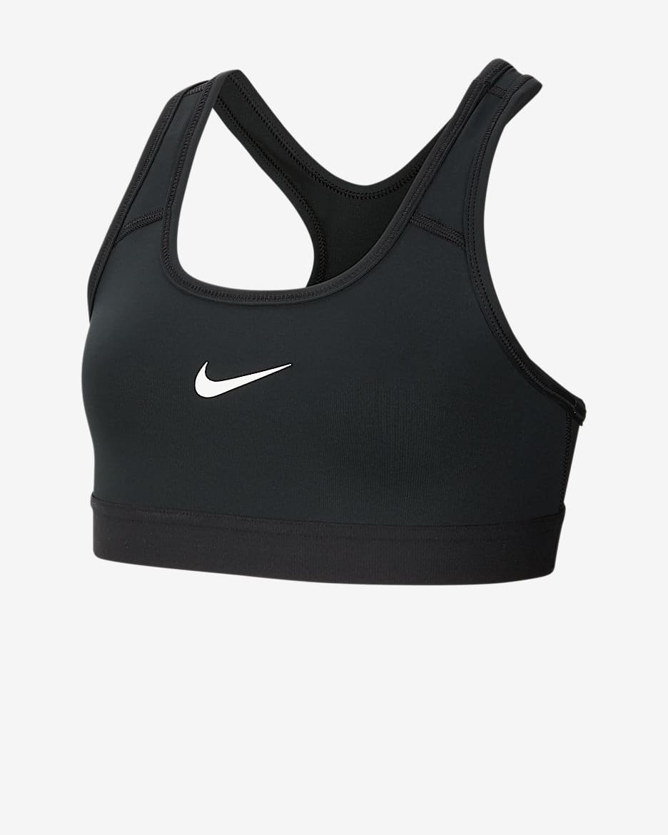 Bra deportivo para niñas talla grande Nike - Negro/Negro/Negro/Blanco