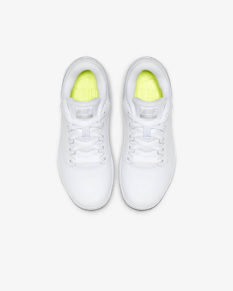 Tenis de cheerleading para niños de preescolar Nike Sideline IV - Blanco/Blanco/Platino puro