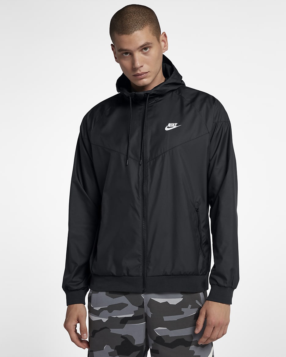 Nike Sportswear Windrunner férfikabát - Fekete/Fekete/Fekete/Fehér