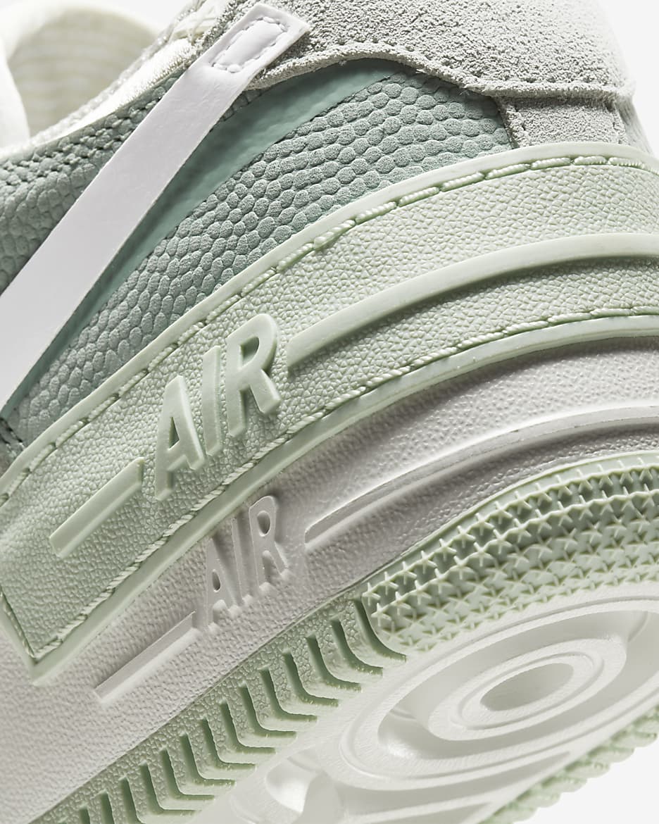 Nike Air Force 1 Shadow Zapatillas - Mujer - Spruce Aura/Pistachio Frost/Silver Pine/Blanco