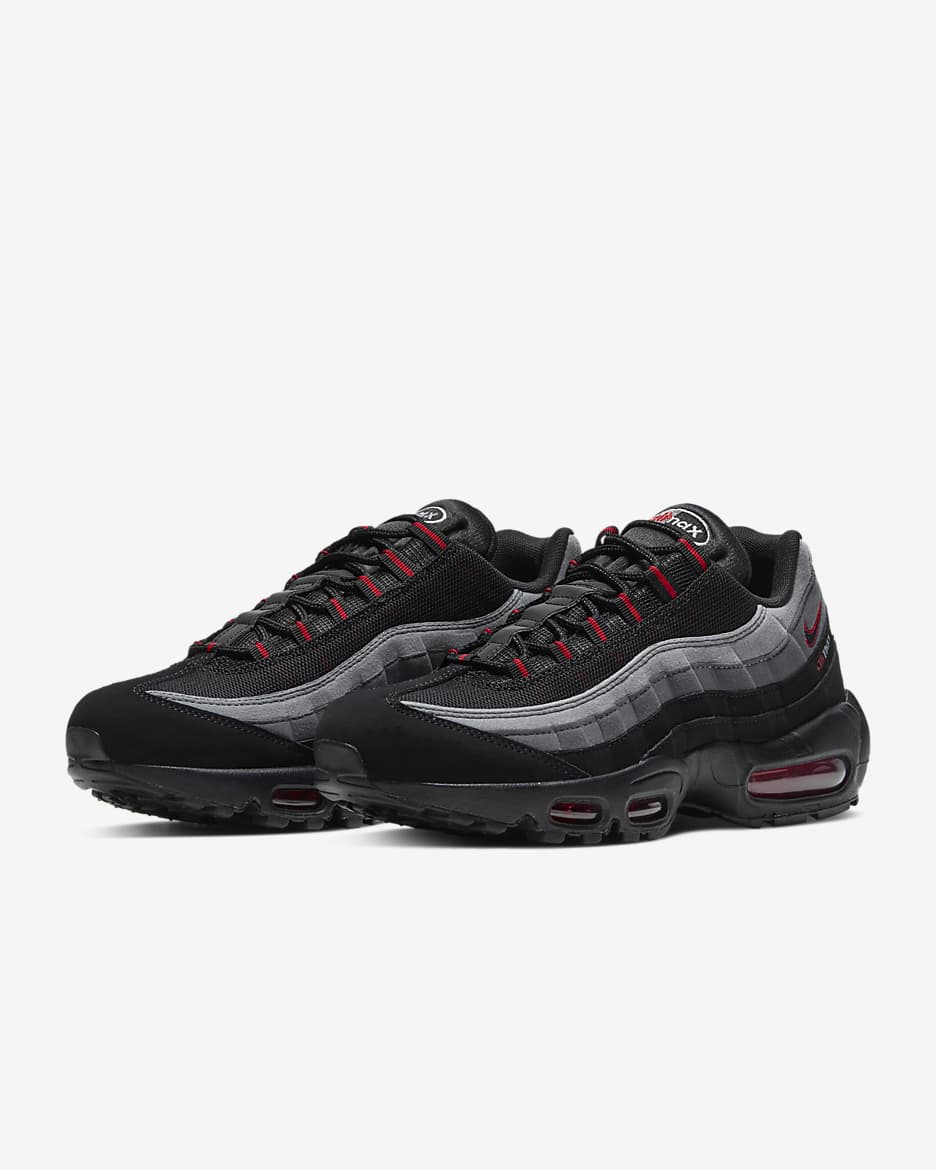 Chaussure Nike Air Max 95 pour Homme - Noir/University Red/Iron Grey/Noir