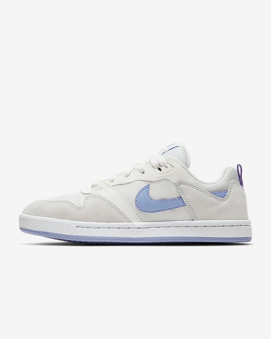 Calzado de skateboarding para mujer Nike SB Alleyoop - Blanco cumbre/Blanco cumbre/Blanco/Cardo claro