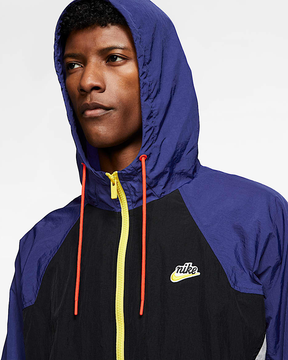 women's nike sportswear heritage crop windrunner jacket
